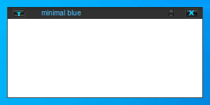 minimal blue