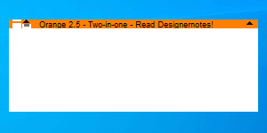 Orange 2.5 - Two-in-one - Read Designernotes!