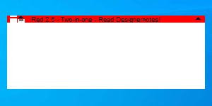 Red 2.5 - Two-in-one - Read Designernotes!