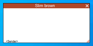 Slim brown