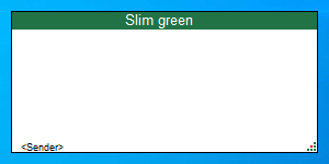 Slim green