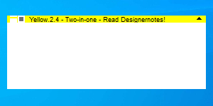 Yellow.2.4 - Two-in-one - Read Designernotes!